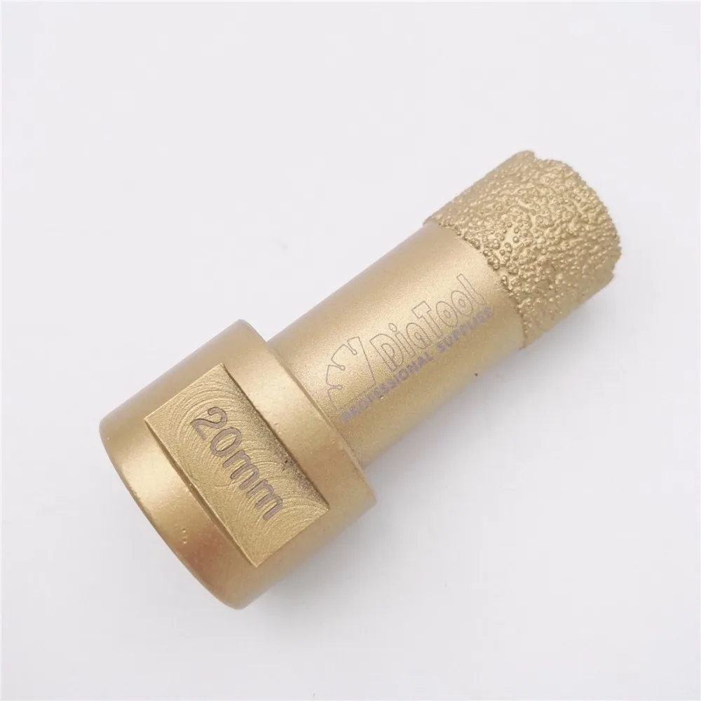 5pcs/pk 20/32/45/55/68mm Diamond hole saw Vacuum brazed diamond drill core bits 15MM Diamond height M14 connection Drill cutter