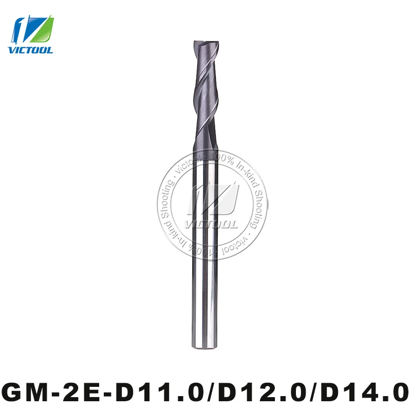 

GM-2E-D11.0/D12.0/D14.0 Cemented Carbide CNC Milling 2 Flute Flattened End Mills With Straight Shank Machining Stainless Steel