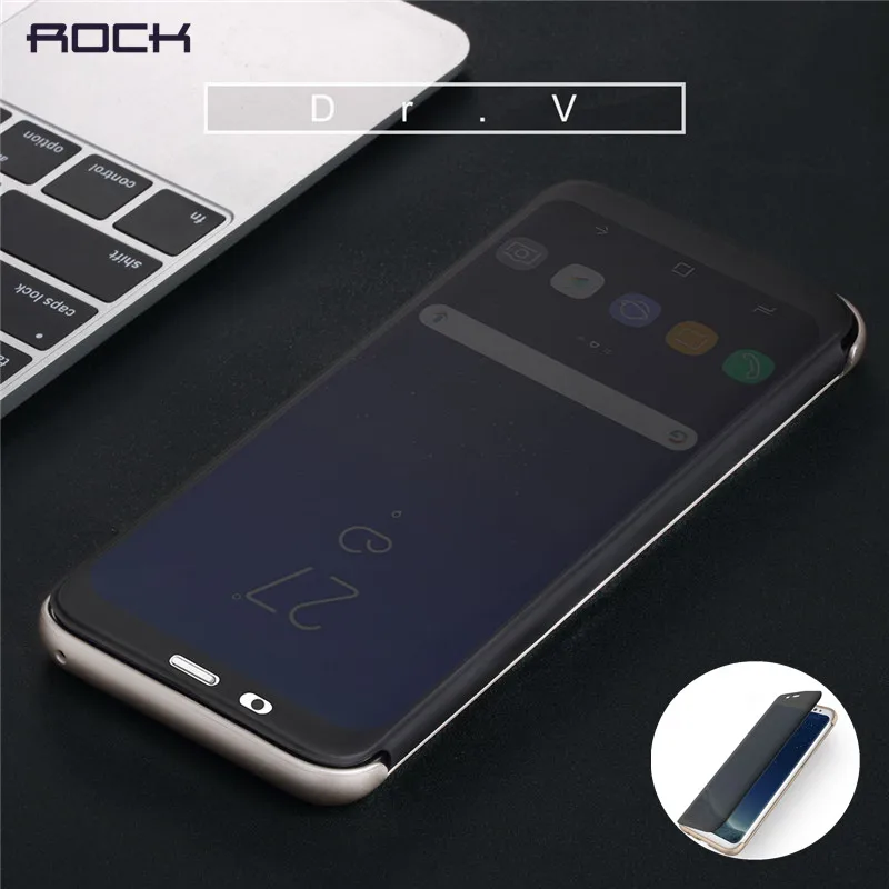 bilder für Rock dr. v serie flip case für samsung s8/s8 plus, transparent sichtbar fenster slip zu beantworten case abdeckung für s8/s8 plus bilder für Rock dr. v serie flip case für samsung s8/s8 plus, transparent sichtbar fenster slip zu beantworten case abdeckung für s8/s8 plus
