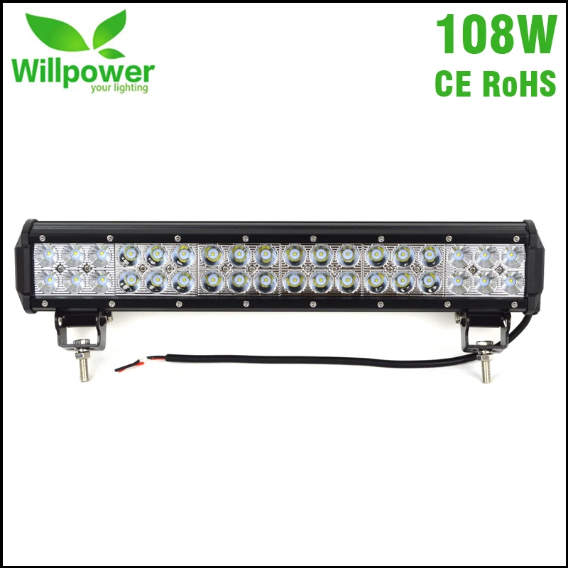

IP67 waterproof high quality CREEs combo beam 4x4 offroad car truck 108w led light bar 12v