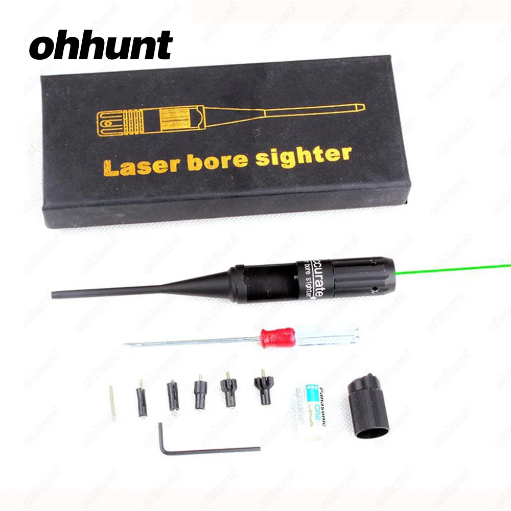 ohhunt Hunting Red Laser Boresighter Kits Red Green Dot Bore Sight for Shooting .22 to .50 Caliber Riflescope Scope  (1)