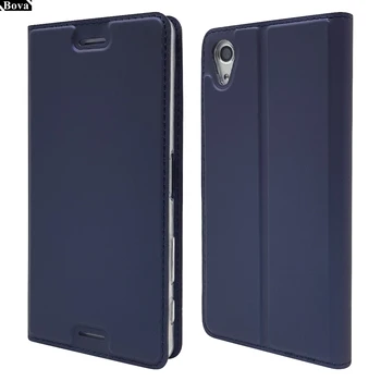 

Ultra-thin Matte Cover Case for Sony Xperia X Performance F8132 Case with Magnetic adsorption function Card Holder business Case