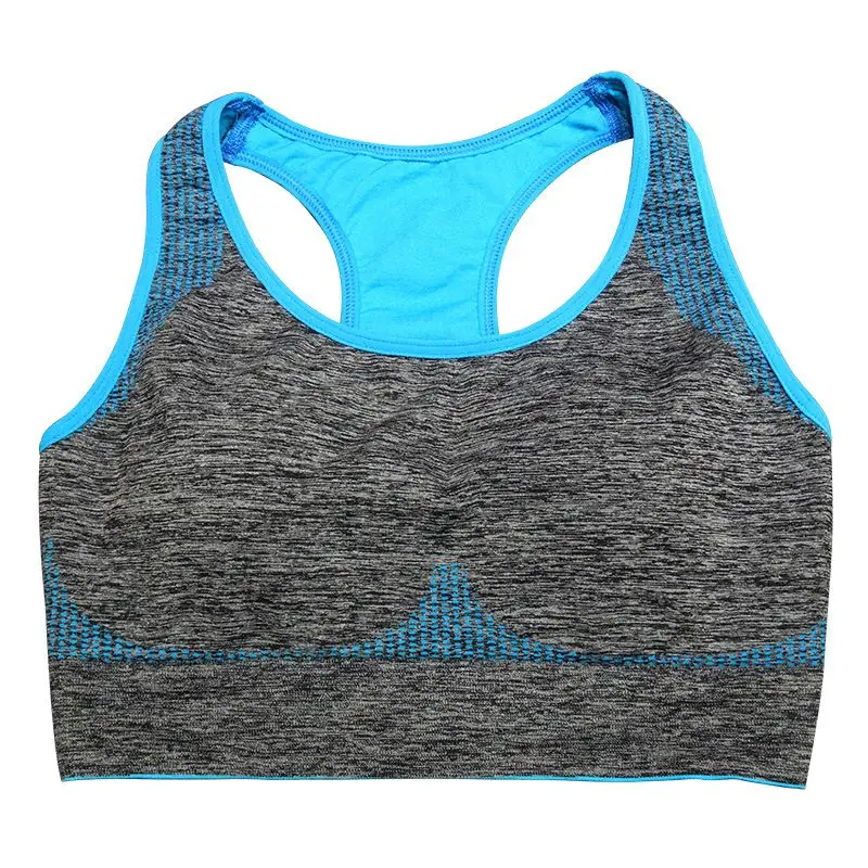 Women Racerback Sports Bra Yoga font b Fitness b font Stretch Workout Running Tank Top Padded