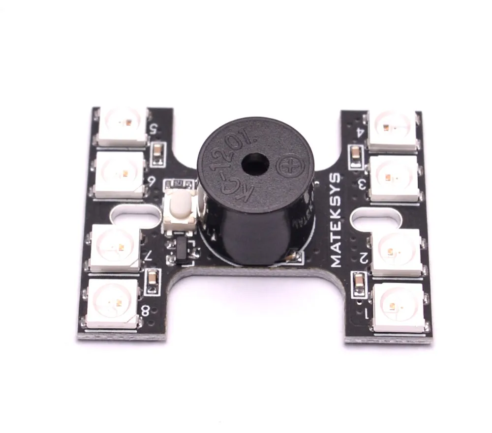 

Matek LED Tail light WS2812B With Loud Buzzer Dual Modes For QAV-X 214 210 250 QAV-R 220 260 GEP-RX5 TX5 FPV Racer Quadcopter