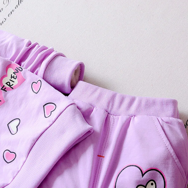 Комплект одежды для маленьких девочек, 2 предмета, комплект одежды для девочек, футболка для девочек, Детский комплект со штанами