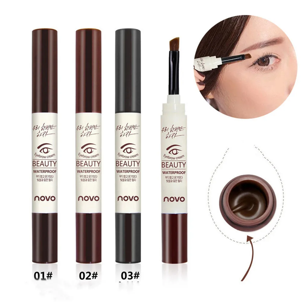 

1 PCS Quick-drying Waterproof and Sweat-proof Eyebrow Brush Pen Pomade Gel Enhancer Women Natural Eyemakeup Tool Dyeing Eyebrow