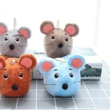 Мини милый 4-9 см прибл., Милые игрушки мини-мыши, выбор цветов, мягкие плюшевые игрушки животных, брелки куклы
