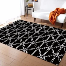 Европейский стиль плед геометрические фланелевые бархатные пены памяти большой ковер игровой коврик Детские прикроватные коврики салон Декор Площадь Ковер