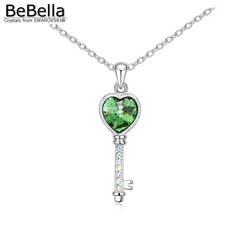 

BeBella Crystal key pendant necklace Made with Austrian Crystals from Swarovski for women gift
