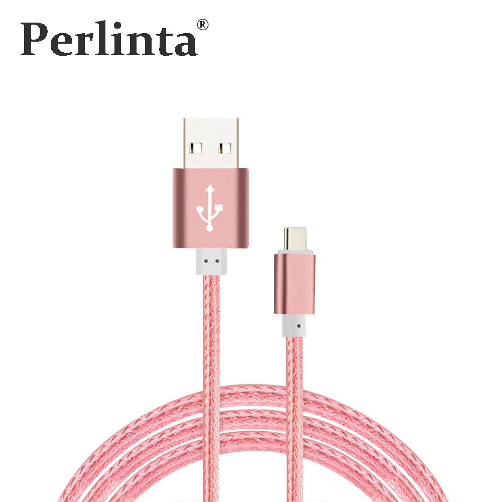 Perlinta usb type C кабель USB 3 1 Синхронизация данных нейлоновая линия и металлический