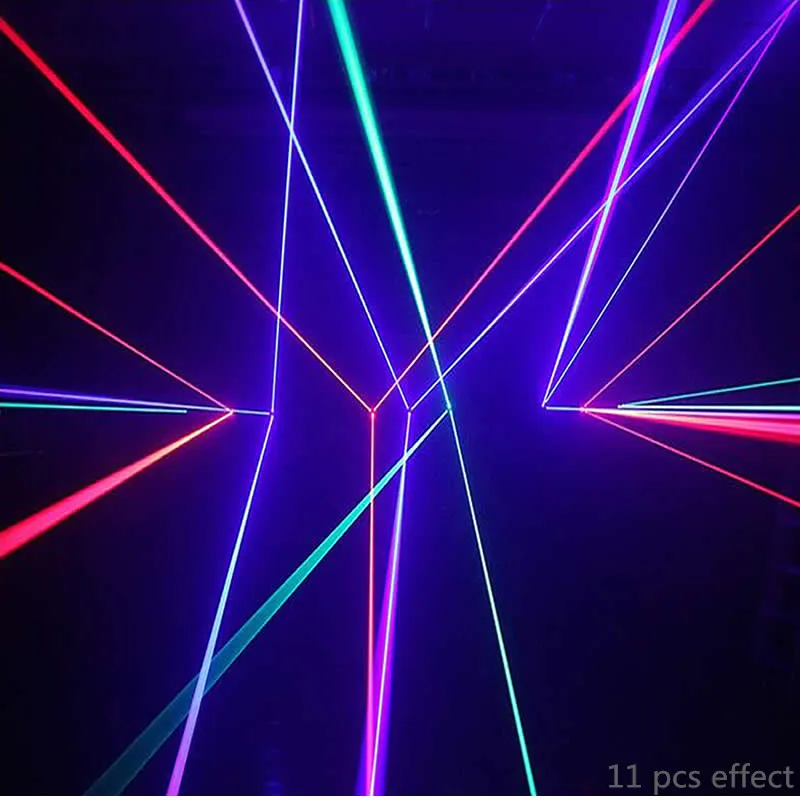  Sharelife Mini 3 Lens RGB Shark Moving Rude Beam DMX Laser Light Professional Home Gig Party DJ Sta