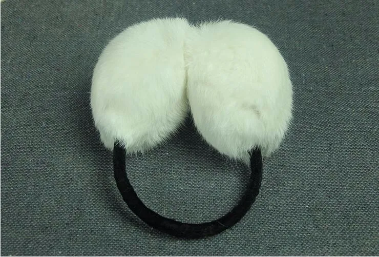 Настоящее с мехом кролика наушники на осень-зиму согреться earflap женщины и мужчины уха муфтой 7 видов цветов
