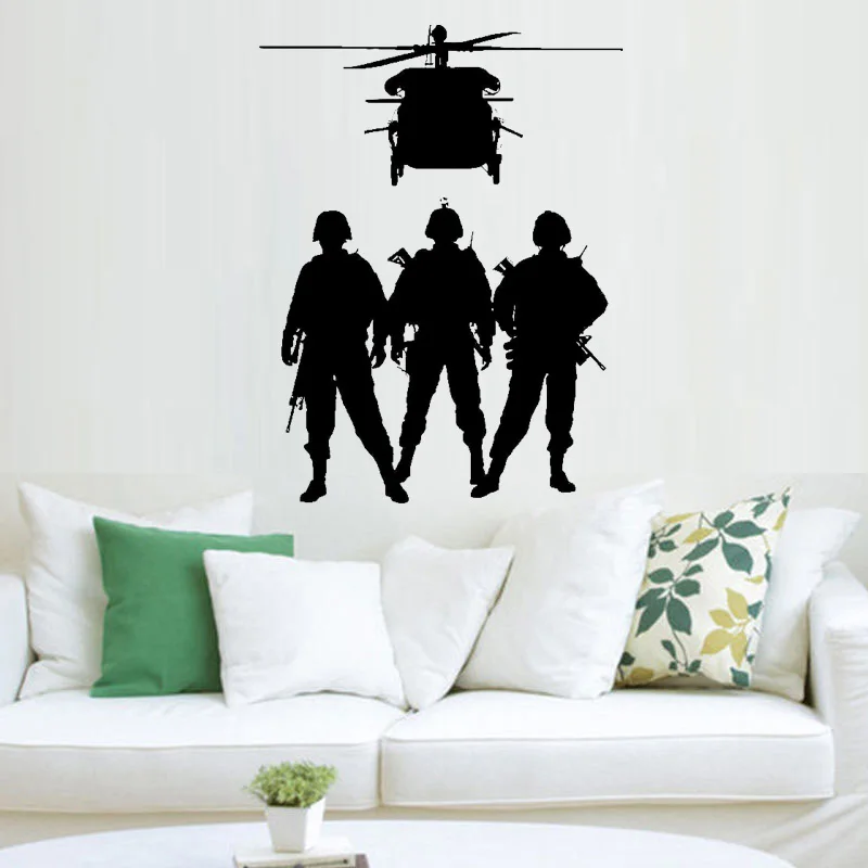 Special Forces on Duty Wall Vinyl US Soldier Marine Army Military Home  Decor Living Room for Teens Decal Art Vinyl Murals YT1411 - AliExpress