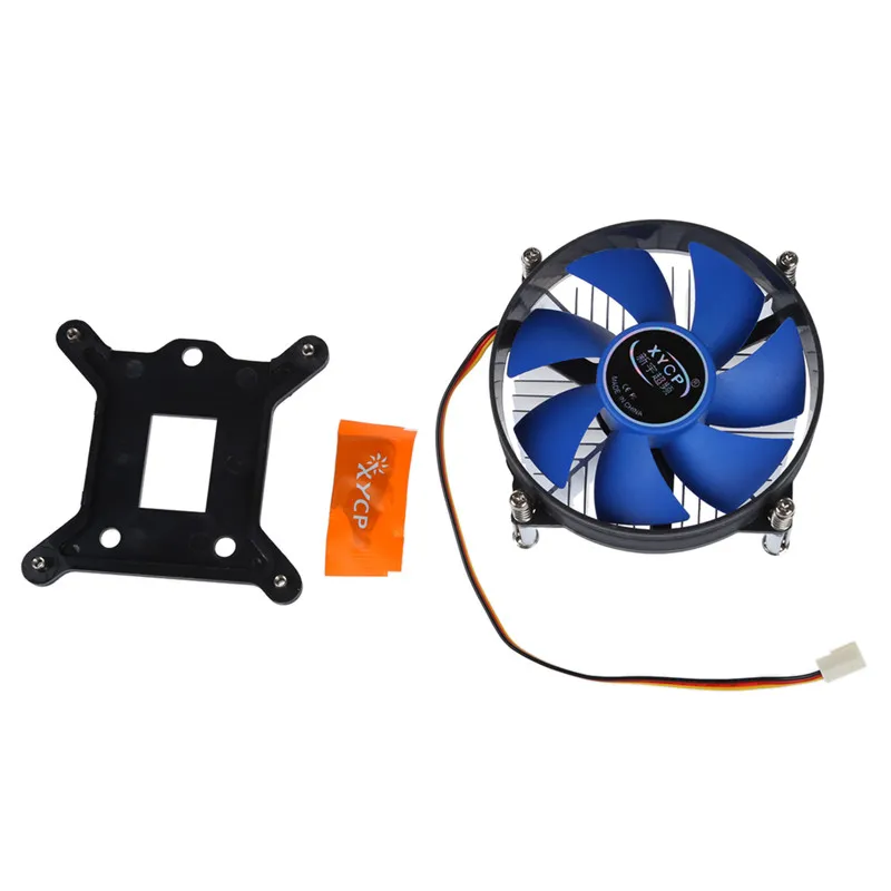 AABB XYCP радиатор процессора для 65 Вт Intel Socket LGA 1155/1156 Core i3/i5/i7 Blue|Вентиляторы| |