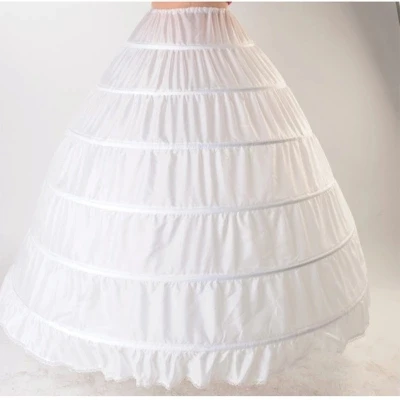 XCOS Кружевной Край 6 обруч Нижняя юбка для Бала свадебное платье 110 см диаметр нижнее белье кринолин свадебные аксессуары