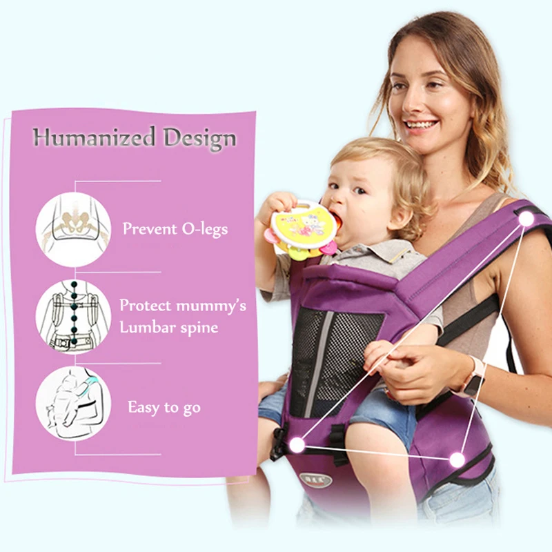 

Healthy Hipseat for newborn and prevent o-type legs 6 in 1 carry style loading bar 20Kg Ergonomic baby carriers kid sling