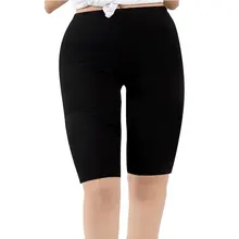 Leggings curto básico feminino, justo liso alta elasticidade plus size comprimento do joelho leggings para academia