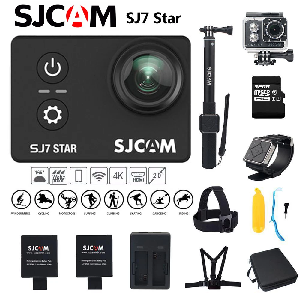 

SJCAM SJ7 Star Action Camera Wifi 4K 30fps Sport Mini Camera Touch Screen 30M Waterproof For Diving Bicycle Extreme Sport Camera