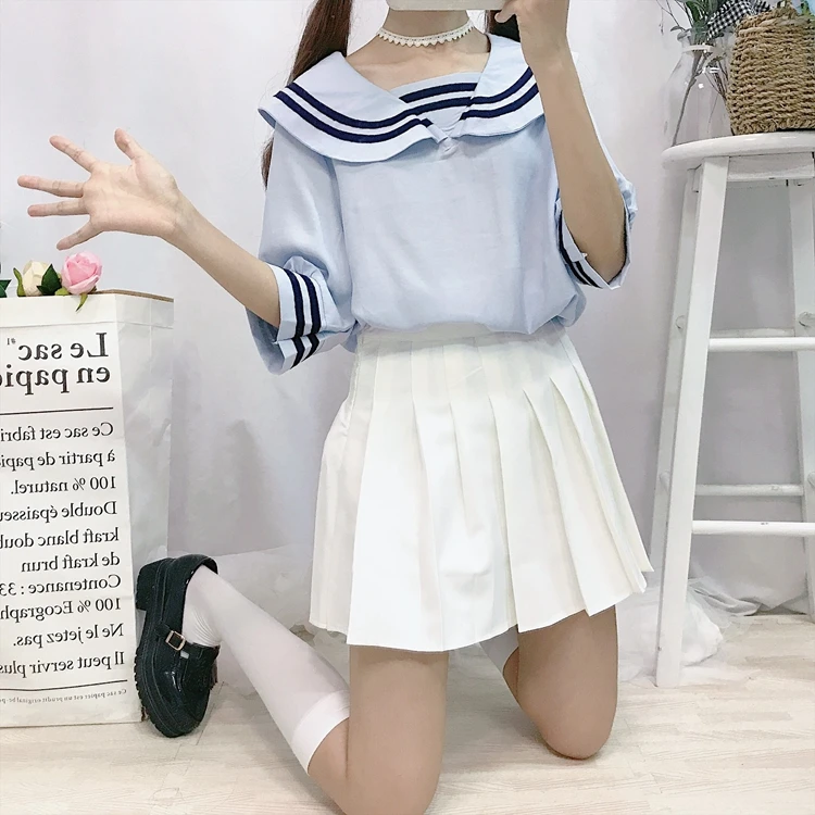 Kawaii JK, японская школьная форма моряка, модная школьная форма морского флота для косплея, костюм для девочек