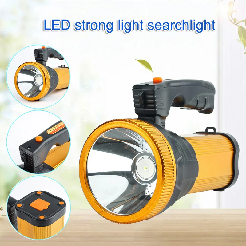 

LED Rechargeable Flashlight Super Bright Searchlight Handheld Portable Spotlight CLH@8
