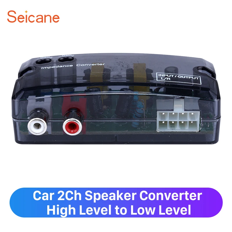 Seicane Car 2Ch Time Delayer Adapter High with Level to Low Speaker Box Amplifier | Автомобили и мотоциклы