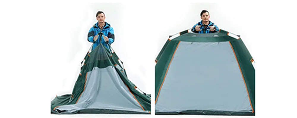 Сверхлегкий Открытый carpa надувной 3-4 человек всплывающий тент пляжная автоматическая палатка кемпинг анти Дождь вентилируемый Водонепроницаемый купол палатки