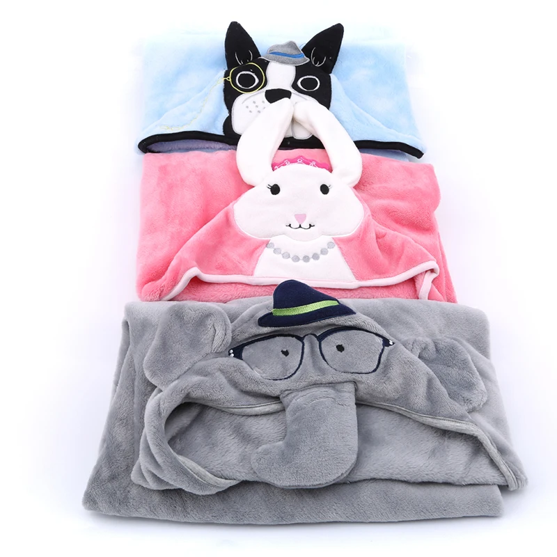 Baby Blanket Cute Cartoon Animal Baby Flannel Blankets Newborn Boys