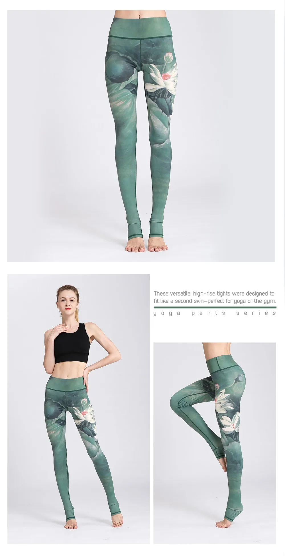 Женские штаны для йоги с принтом Witkey, спортивные Леггинсы с высокой талией, женские леггинсы для занятий йогой, фитнесом, компрессионные женские штаны для бега