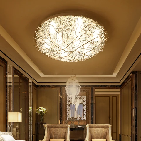 Luzes de Teto Quarto dos Miúdos Modernas Iluminação Casa Luminárias Sala Estar Lâmpadas Ninho Pássaro Teto Led