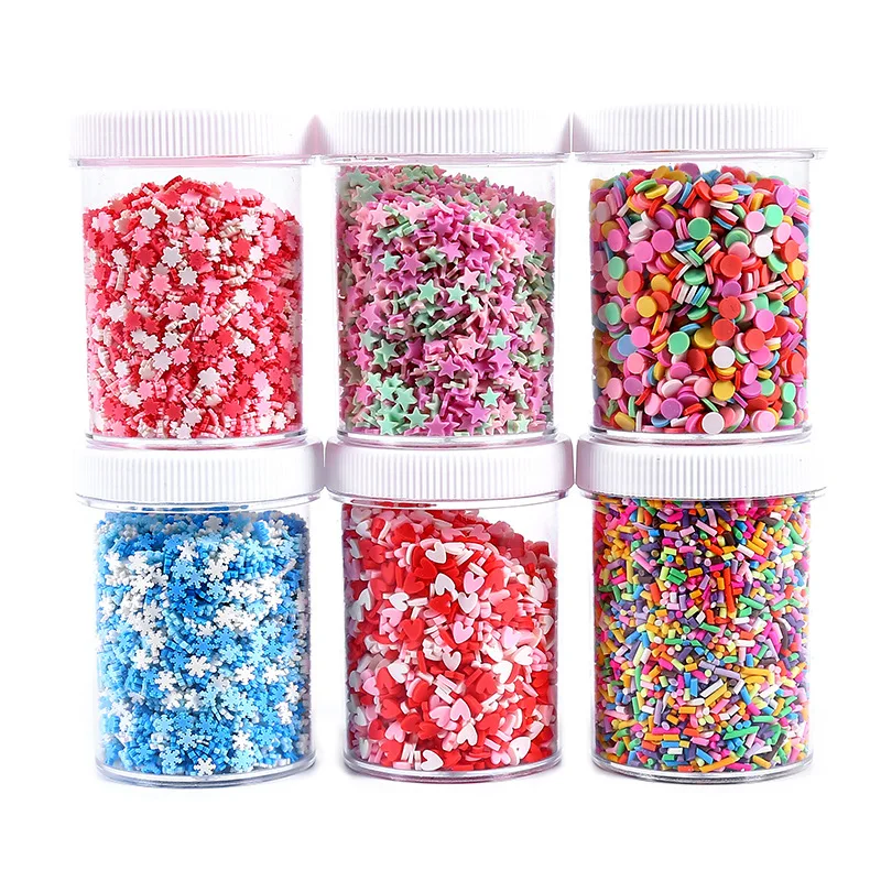 100g клейкие аксессуары глины Sprinkles украшения для слизи наполнитель глина "сделай сам" имитация шоколада торт десерт грязи частиц игрушка в