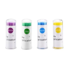 100 шт безопасная для кожи хлопковая щеточка-аппликатор для наращивания ресниц/очищение ушей/татуировка