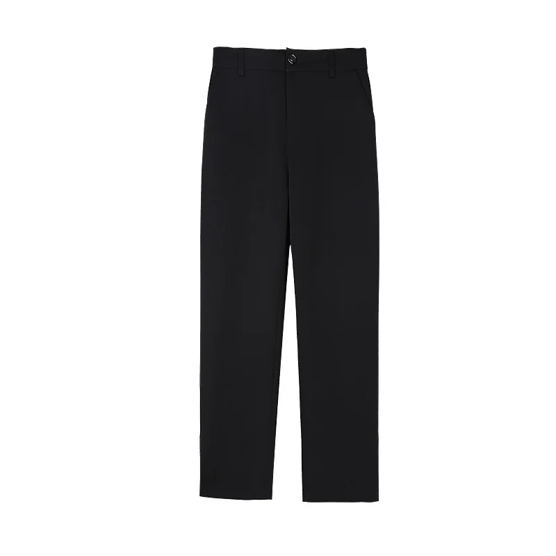 

Wide Leg Pants For Women Summer High Waisted Casual Loose Solid Color Calf Length Female Thin Capris Trousers Plus Size 3XL