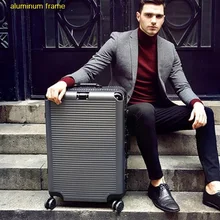 Супер модный Спиннер с алюминиевой рамкой, чемодан для путешествий на колесиках 26 дюймов, дорожные сумки на колесиках, сумка для багажа 20 дюймов 24 дюймов