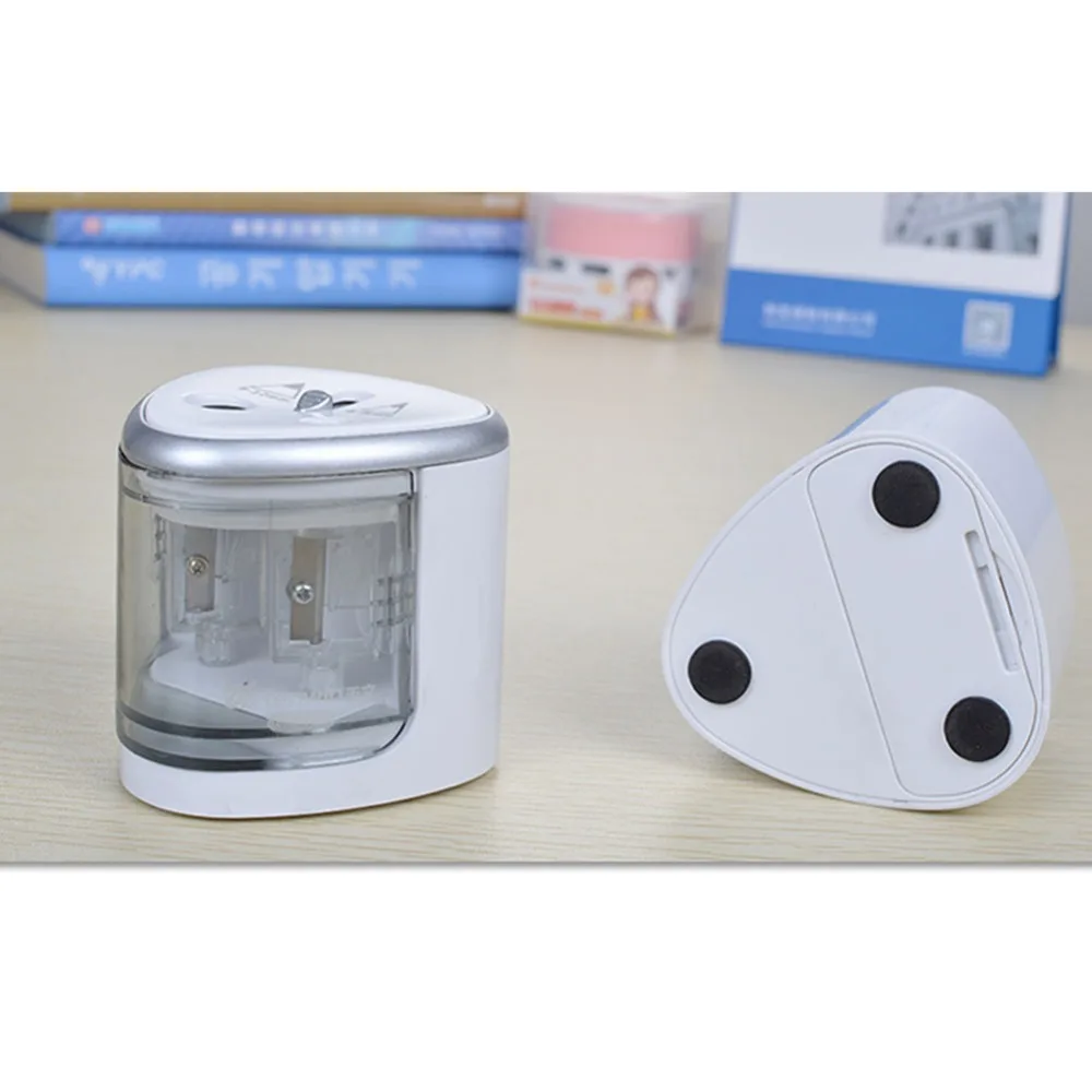 

Automatic Two-hole Electric Pencil Sharpener Home Office School Supplies e20