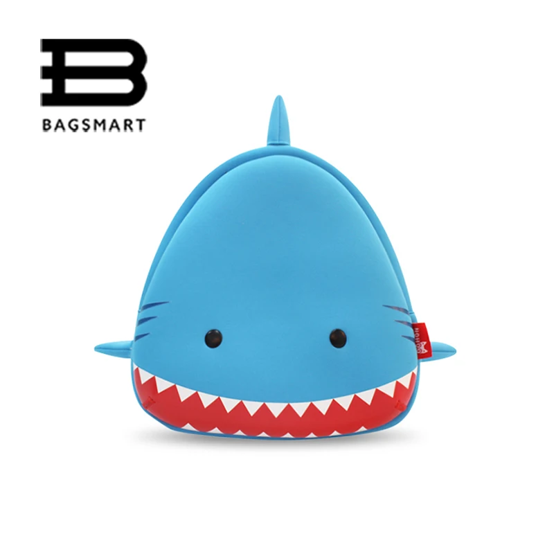 BAGSMART Animal Waterproof font b Kids b font Baby Bags Kindergarten Neoprene Blue Children School Bags