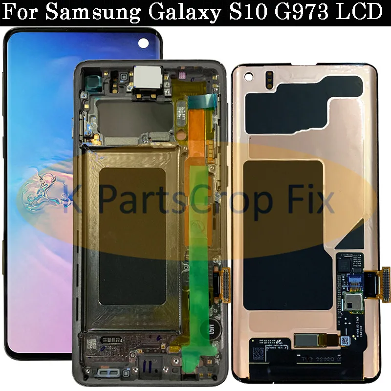 AMOLED для samsung Galaxy S10 SM-G9730 G973F ЖК-дисплей Дисплей Сенсорный экран планшета замена для samsung S10 плюс G9750 ЖК-дисплей