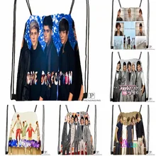 Custom One Direction Drawstring Backpack Bag for Man Woman Cute Daypack Kids Satchel (Black Back) 31x40cm#180531-01-24