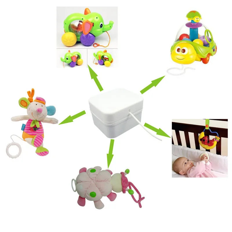 Pull String Music Box, Washable Musical Movement, Unusual Music Gifts, DIY Soft Toys, Home Decor, Wedding Souvenirs, Christmas
