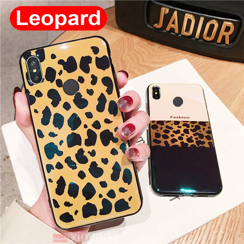 

Soft Gel Bumper Silicone TPU Leopard Print Back Cover Case For huawei honor 10 Lite 8X 9 V10 7X Case Armor luxury Shell coque