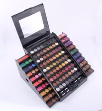 2016 New Arrival Professional 130-Color Trapezoid Shiny Eyeshadow Palette Cosmetics Mineral Makeup Palette eyeshadow for women