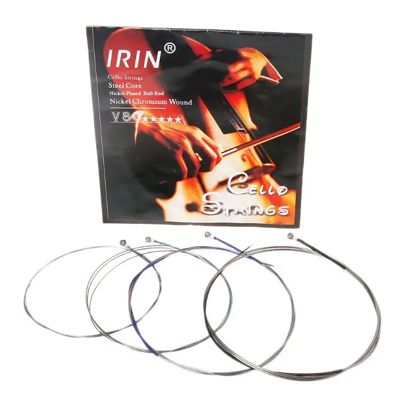 

4pcs/set V80 Cello String Steel Core Nickel Chromium Wound Replacement For Full Size