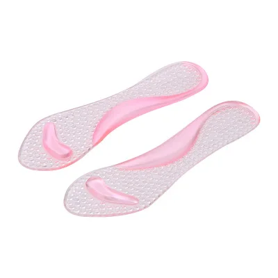 1 Pair Silicone Insoles for Women Shoes Orthotic Arch Support Gel Pads Non-slip Pain Relief Flat Feet Shoes Insoles