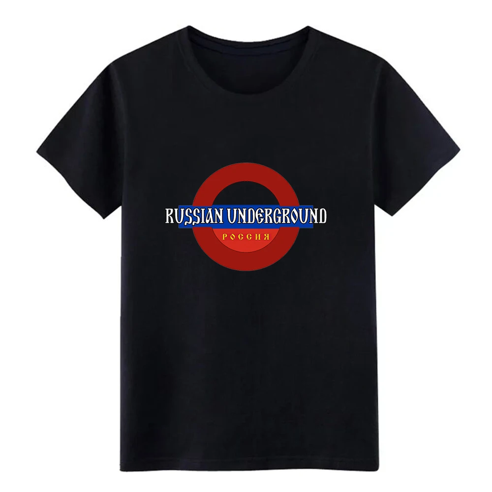 

Men's Russian Underground t shirt Custom 100% cotton round Neck Pattern Sunlight Basic summer slim shirt
