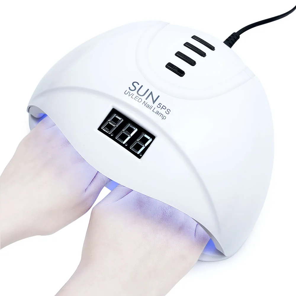 SUN5PS 48W Nail Dryer UV LED Lamp With LCD Display 24pcs LEDs LED Lamp for Curing Gel Polish Auto Sensor Manicure Tool