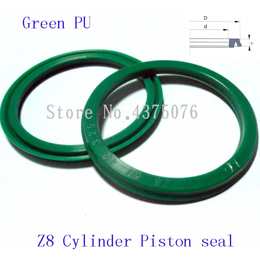 

100*90*4.25/160*140*8.25/200*180*8.25 Z8 PU Rubber ring Cylinder Piston Pneumatic Y seal Gasket