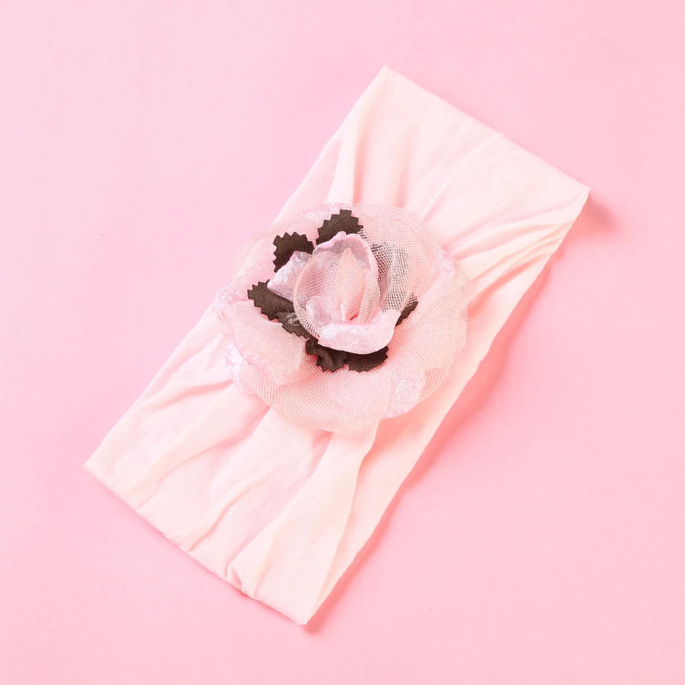 Flower Baby Girls Headwear Cute Infant Toddler Headbands For Girls Photography Props Nylon Headbands Baby Girls Accessories (6)