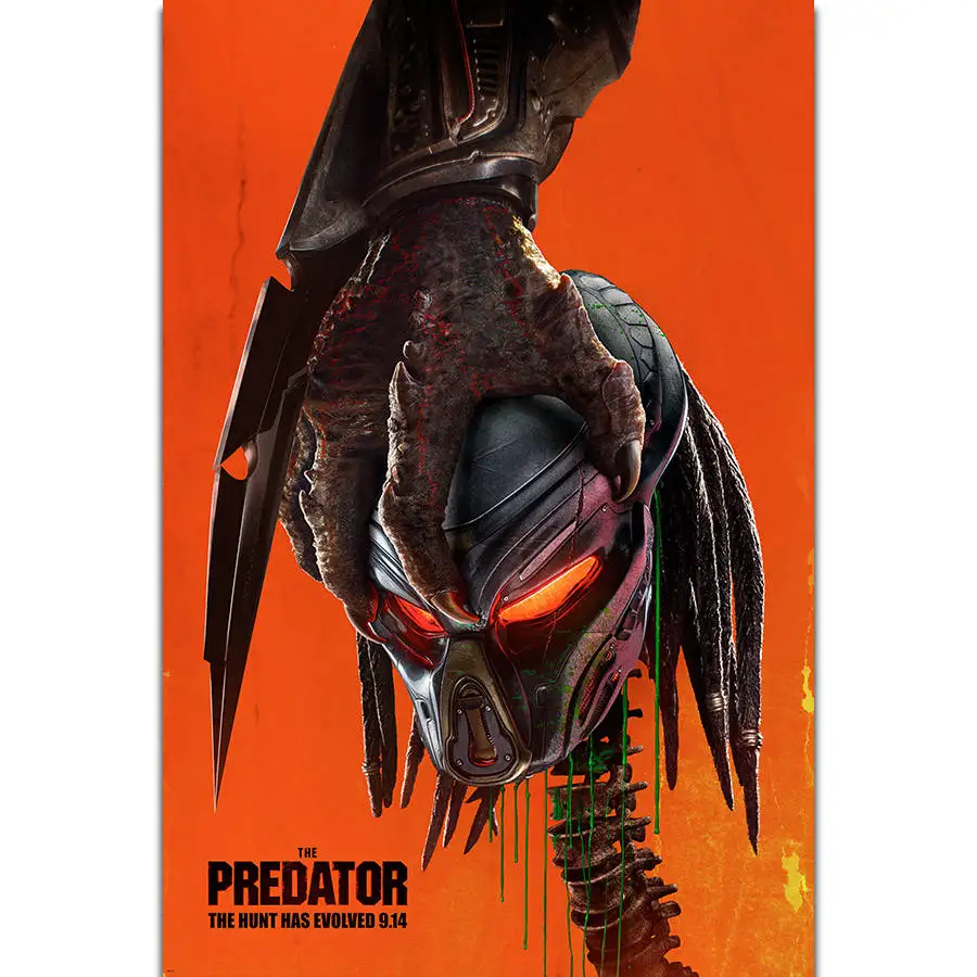 S2007 The Predator 2018 New Classic Horror Movie Wall Art Painting