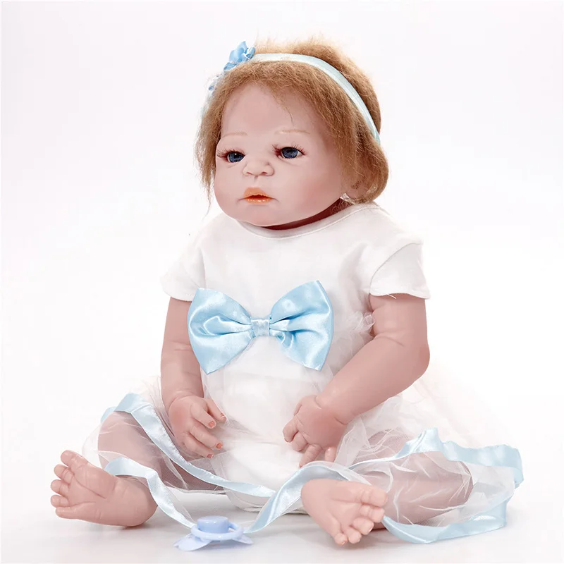 

Reborn Full Silicone Body Baby Dolls Newborn Baby Princess Toddler Handmade Baby Boy Doll Gifts for Kids SF5504 Bebe Dolls Rebor