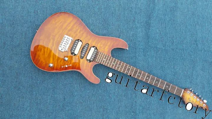 

2016 New guitar + Factory + Quilted maple top Suhr electric guitar Suhr HSH 3 pickups electric guitar with floyd rose system