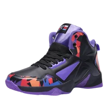 Новинка, мужские баскетбольные кроссовки, спортивные, фиолетовые, черные, мужские уличные кроссовки, удобные мужские кроссовки, баскетбольные, спортивные